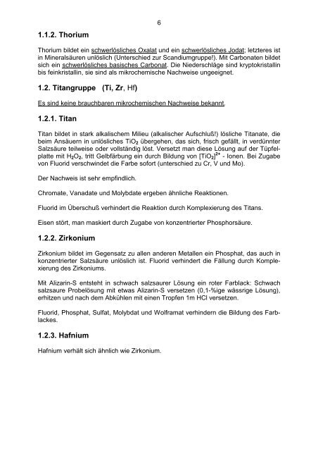 Atlas mikrochemischen Nachweise Elemente Teil 3