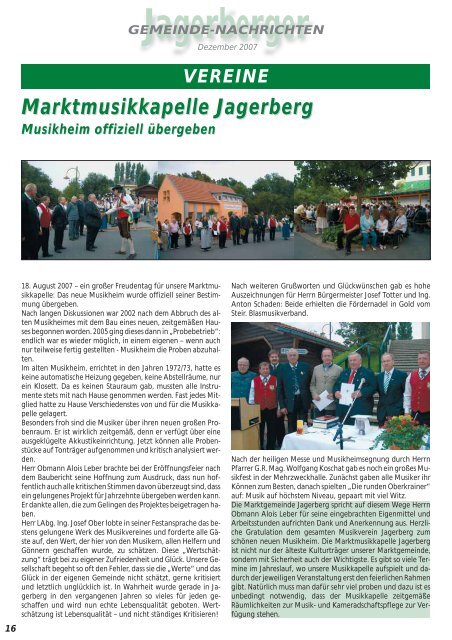 gemeinde-nachrichten - Marktgemeinde Jagerberg