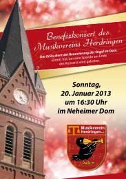 Benefizkonzert 2013 - Musikverein-herdringen.de