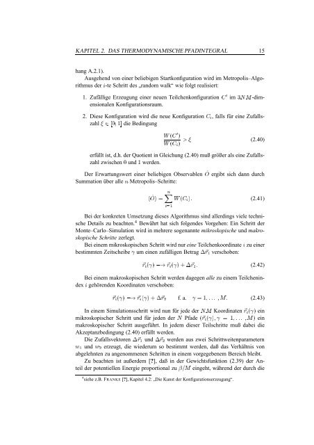 Die Permanente im thermodynamischen Viel-Bosonen-Pfadintegral ...