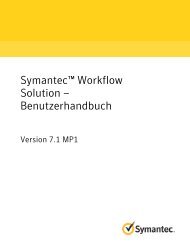 Symantec™ Workflow Solution – Benutzerhandbuch