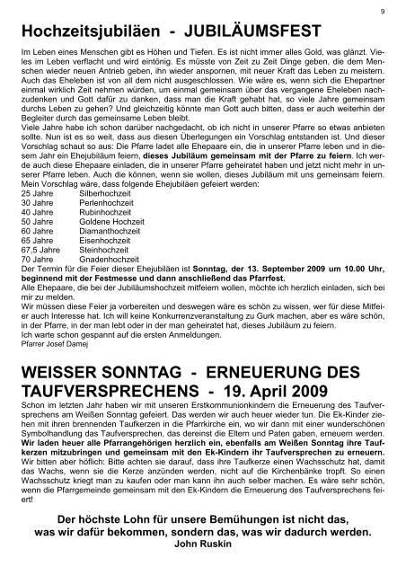 Ostern 2009 - der Stadtpfarre St. Ruprecht / Völkermarkt