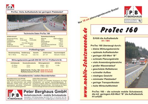 Produktprospekt: PDF 352 KB - Peter Berghaus GmbH