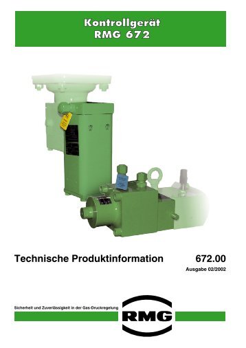 Technische Produktinformation 672.00 Kontrollgerät RMG 672