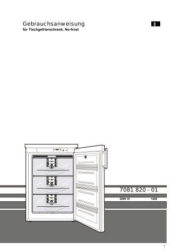 7081 820 - 01 Gebrauchsanweisung - NordCap