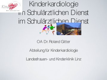 Kinderkardiologie im schulärztlichen Dienst