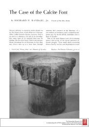 The Case of the Calcite Font - The Metropolitan Museum of Art