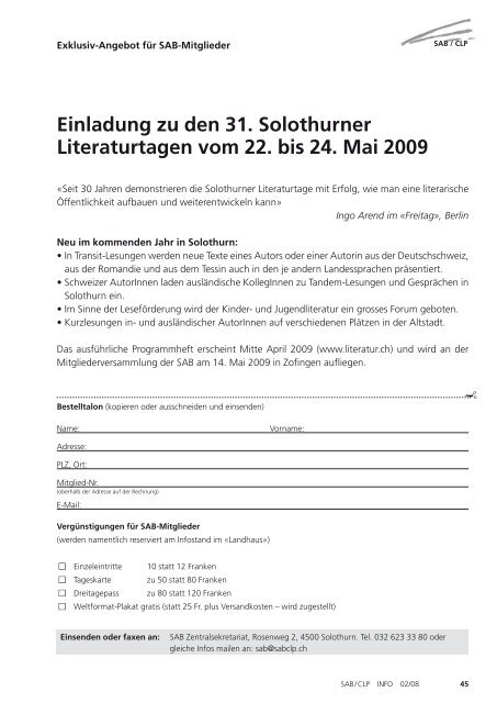 Bibliothek - Verband Schweizer Bibliotheken SAB