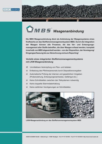 Flyer MBS Waagenanbindung - Hauk & Sasko