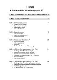 Standardfälle Verwaltungsrecht AT - niederle media