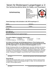 Verein für Breitensport Langenhagen e. V. - VfB Langenhagen eV