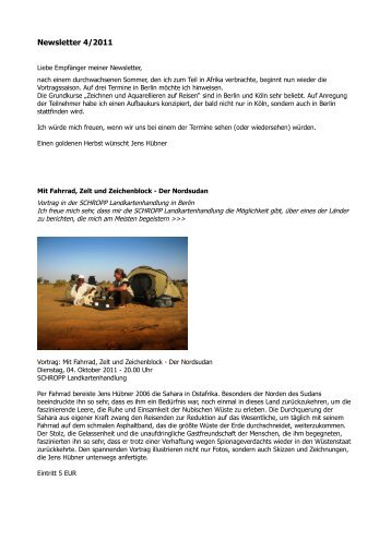 Newsletter 4/2011 - Jens Hübner