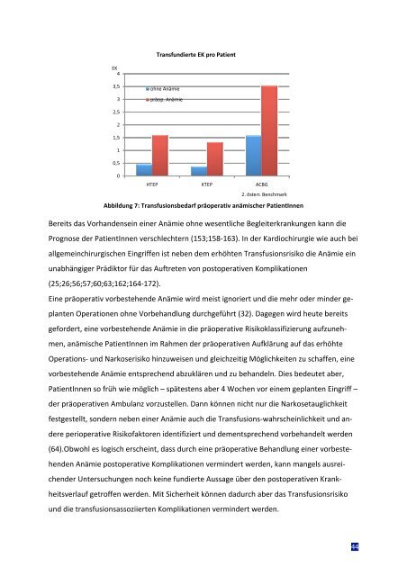 Schaffung von Exzellenzzentren in Patient Blood Management - APA