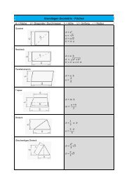 Grundlagen Geometrie - Flächen - Telekolleg