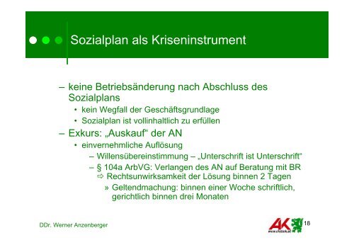 Sozialplan als Kriseninstrument - Karl-Franzens-Universität Graz