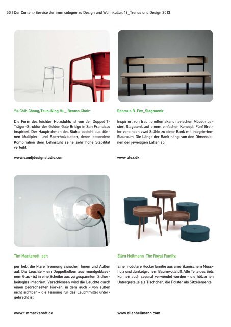 Trends und Design 2013 (pdf) - IMM Cologne