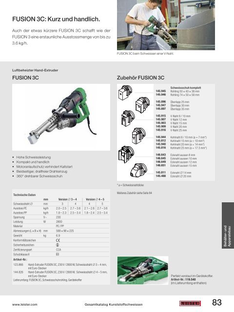 Prospekt Apparatebau - Leister