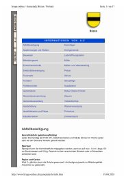 A-Z der Gemeinde Bözen - Brugg-Online