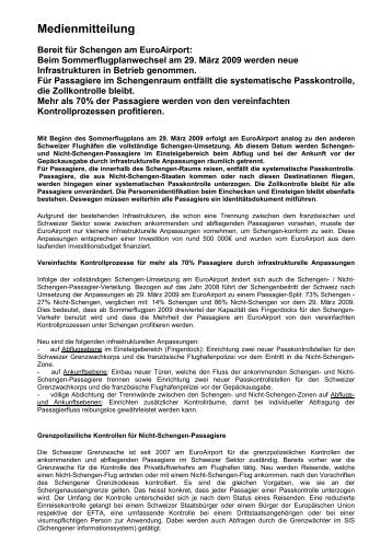 Medienmitteilung - Freiburger Regio-Gesellschaft