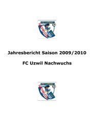 Saison 2009/2010 - FC Uzwil