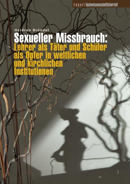 Sexueller Missbrauch: Lehrer als Täter und Schüler als Opfer ... - BDP