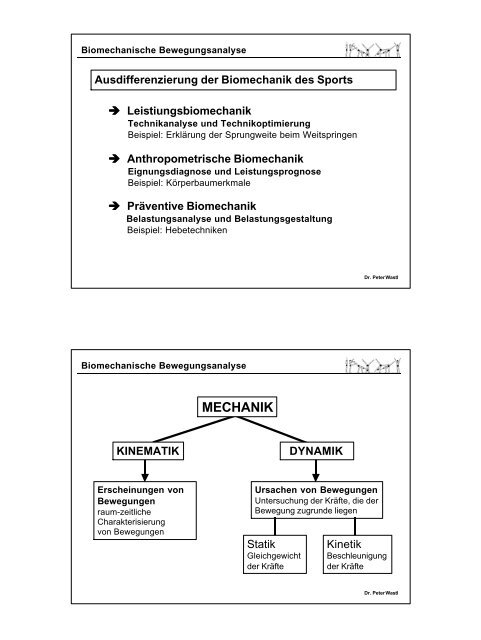 Biomechanische Betrachtungsweise