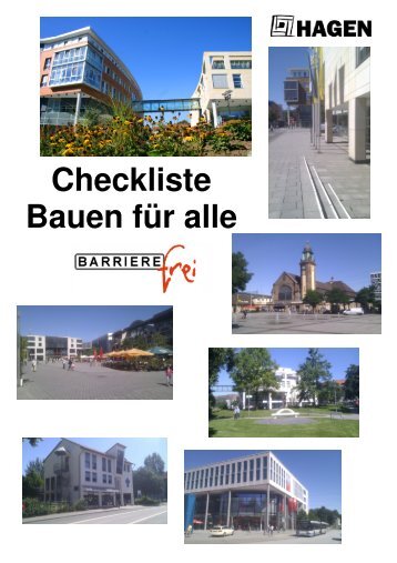 Checkliste Bauen für alle - barrierefrei - Hagen