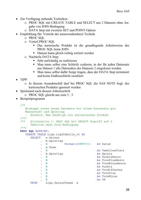 Data Step oder PROC SQL – Was soll ich nehmen? 1 ... - SAS-Wiki