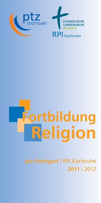 Fortbildungsprogramm 2012 / 2013 - Evangelische Religionslehre