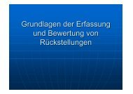 Grundlagen der Erfassung und Bewertung von Rückstellungen