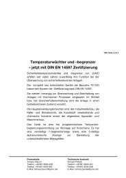 Pressetext im pdf-Format - Jumo - Jumo GmbH & Co. KG