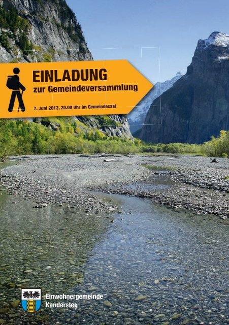 Botschaft - Einwohnergemeinde Kandersteg