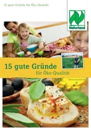 15 gute Gründe für Öko-Qualität