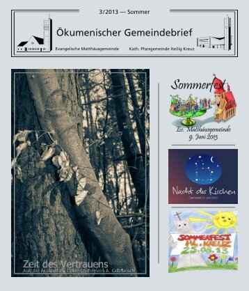 Ökumenischer Gemeindebrief - Evangelische Matthäusgemeinde ...
