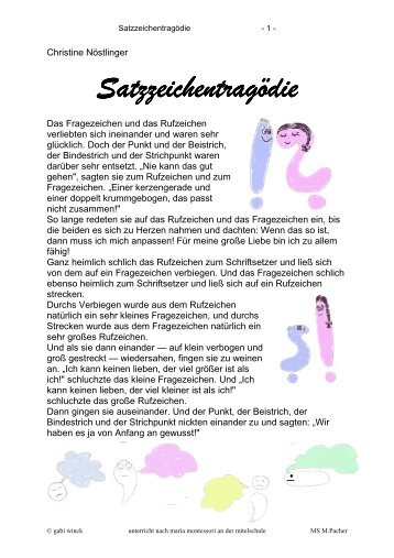 Satzzeichentragödie Satzzeichentragödie