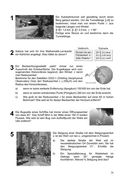 Materialien zum Modellversuch: Vorschläge und Anregungen zu einer