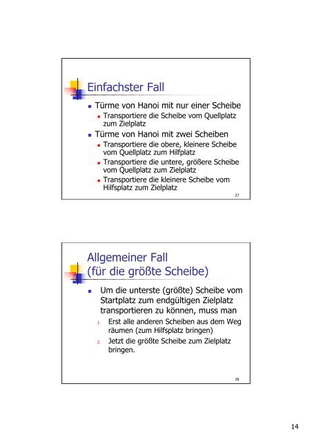 Algorithmen und Datenstrukturen Elementare Datenstrukturen