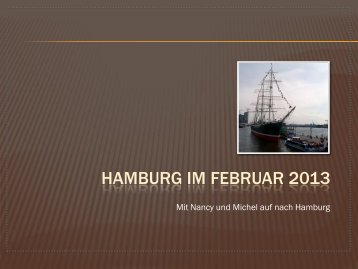 HAMBURG IM FEBRUAR 2013