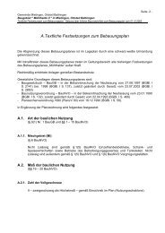 A. Textliche Festsetzungen zum Bebauungsplan - Mietingen