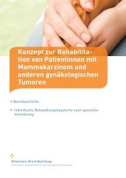 Brustkrebs - Mittelrhein-Klinik Bad Salzig