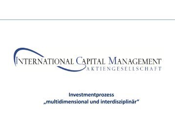 Investmentprozess - ICM Liechtenstein