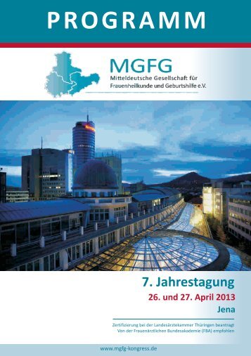 Wissenschaftliches Programm – Freitag, 26. April 2013 - gramanns