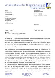 Info betreffend die Weitergabe persönlicher Daten an Elternvereine