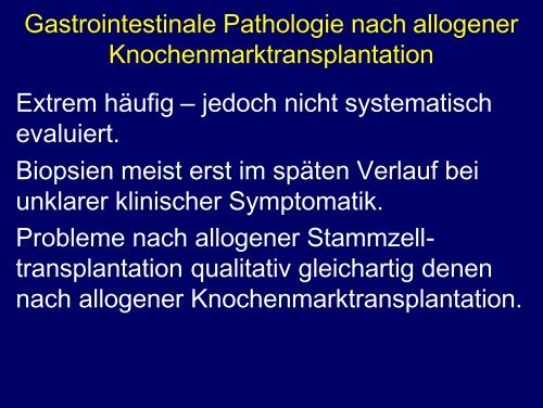 5. Gastrointestinale Infektionen nach allog. SZT (Pathologe)