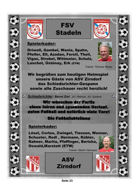 FSV Stadeln – ASV Zirndorf