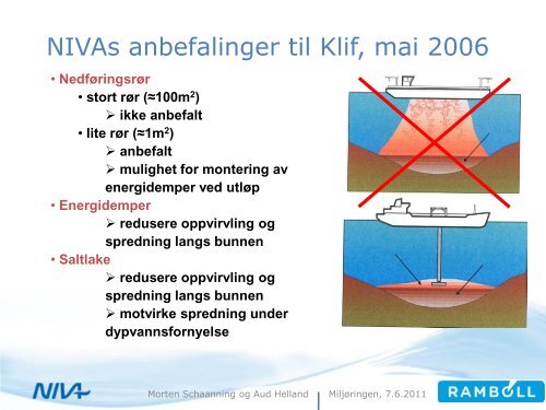 Erfaringer fra dypvannsdeponiet ved ... - MILJØRINGEN