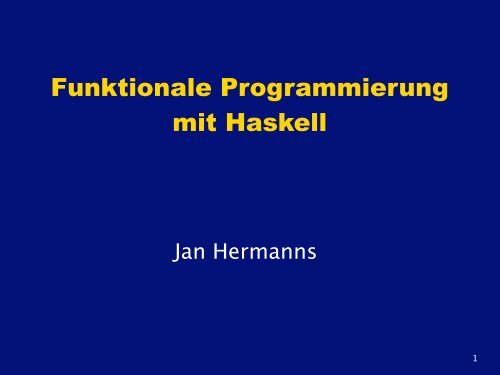 Funktionale Programmierung mit Haskell - sushi3003