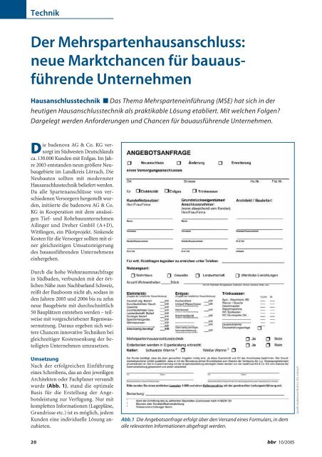 neue Marktchancen für bauaus- führende ... - Nodig-Bau.de