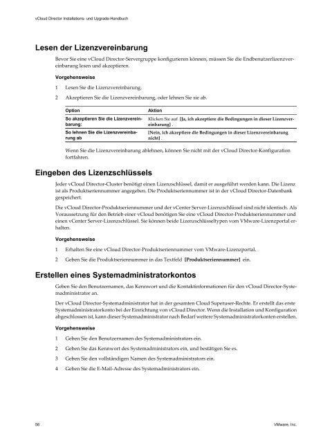 vCloud Director Installations- und Upgrade-Handbuch ... - VMware