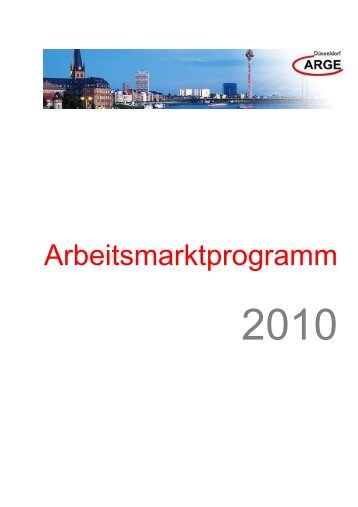 Arbeitsmarktprogramm - Jobcenter Düsseldorf